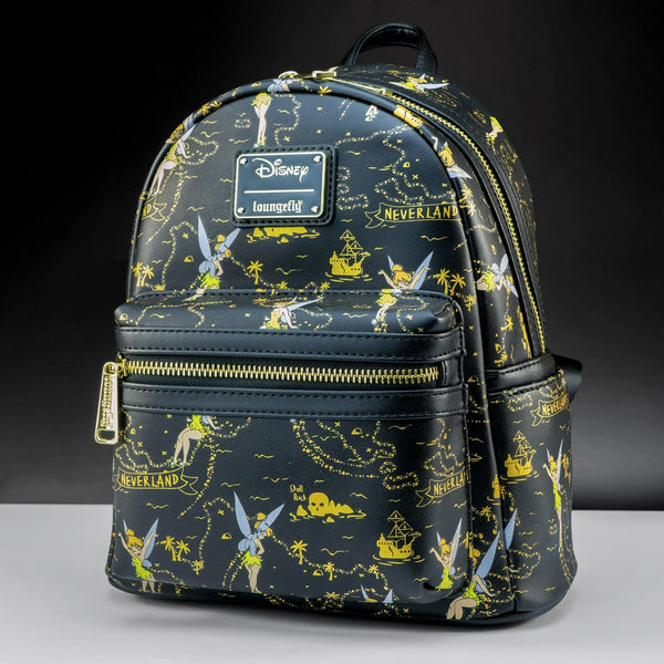 Loungefly Tinker Bell Backpack - Black, Gold, and Blue Loungefly tinkerbell backpack - Gem main image 3