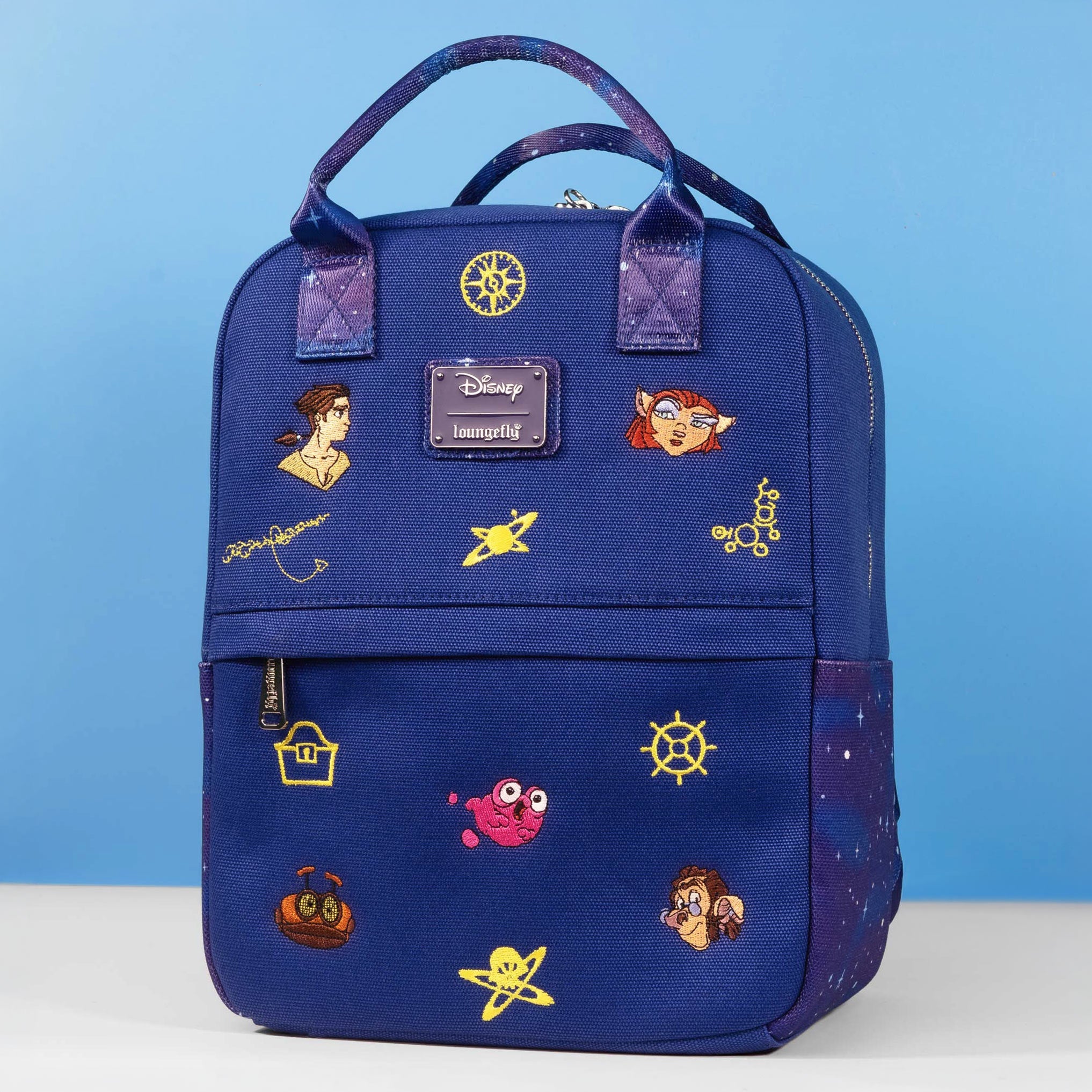 Loungefly x Disney Treasure Planet Canvas Icons Mid-Size Backpack
