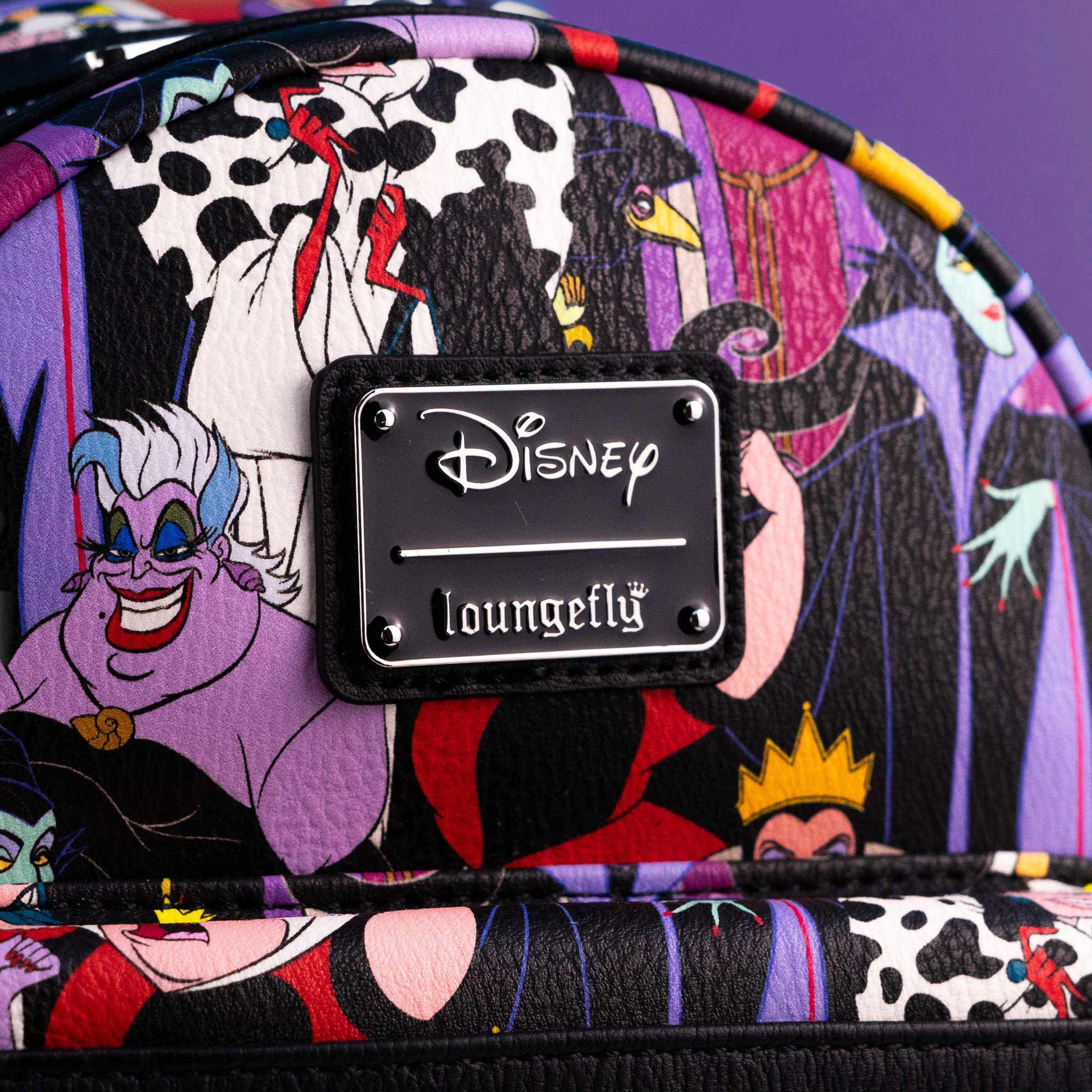 Loungefly x Disney Villains All Over Print Mini Backpack - GeekCore