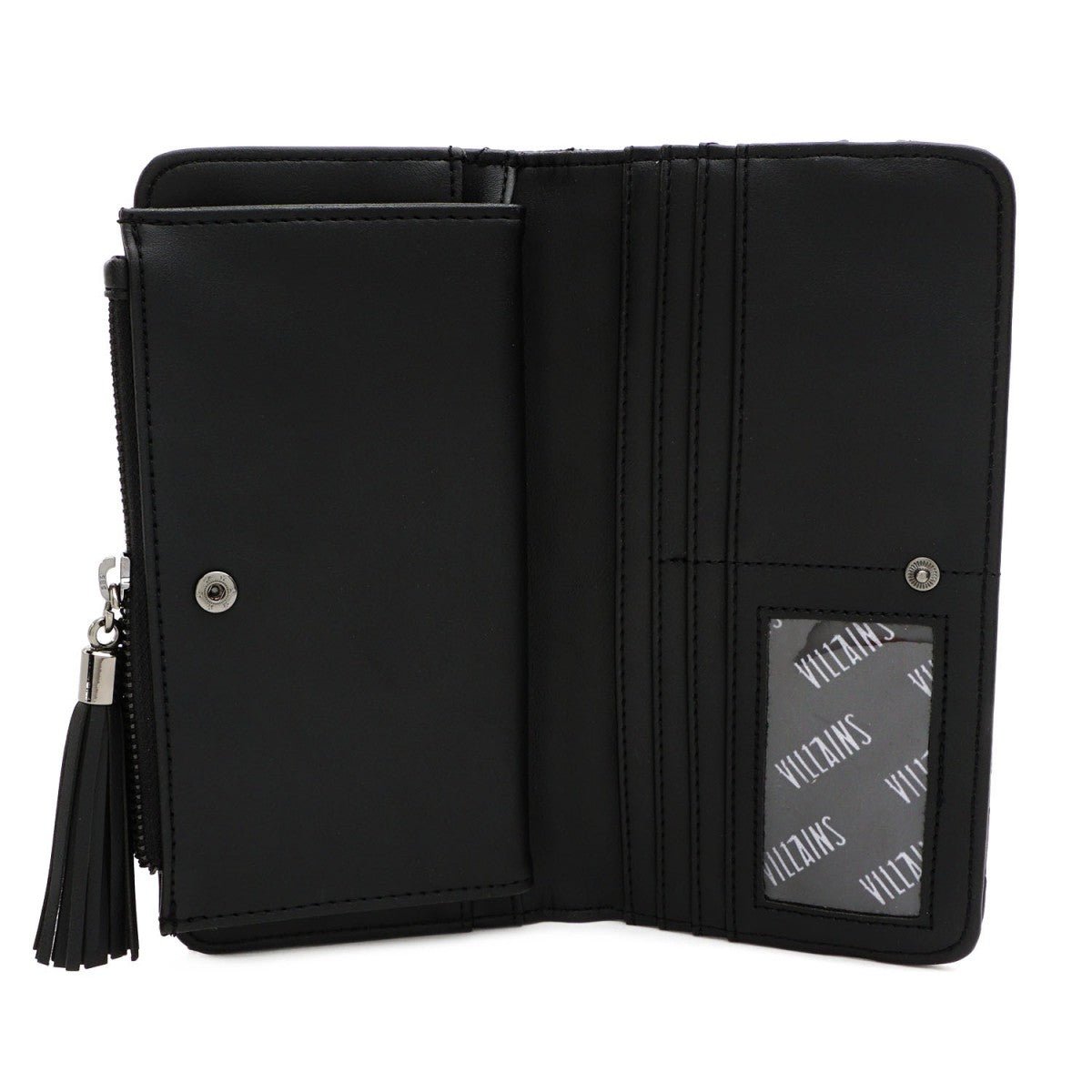 Loungefly X Disney Villains All Over Print Tassel Purse - GeekCore