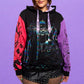 Loungefly x Disney Villains Color Block Hooded Sweatshirt - GeekCore