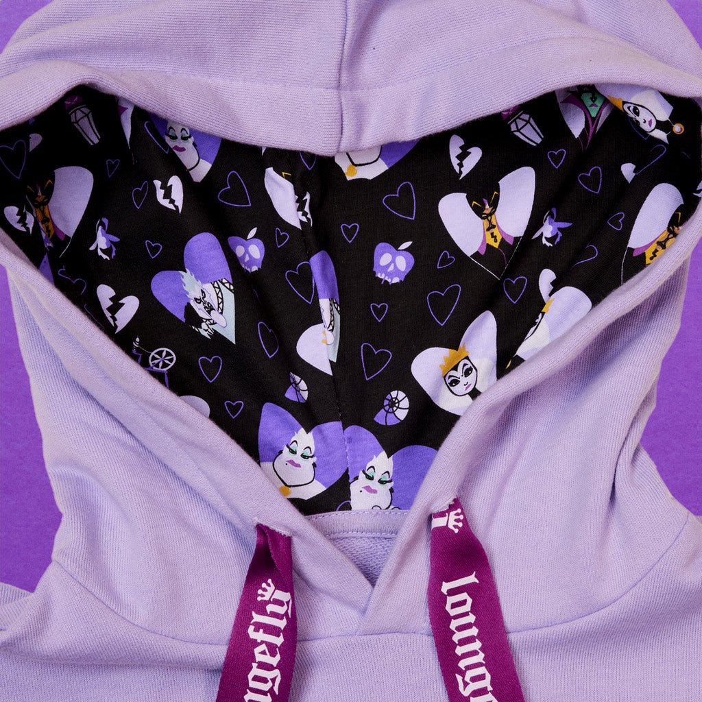 Loungefly x Disney Villains Curse Your Hearts Unisex Hoodie - GeekCore
