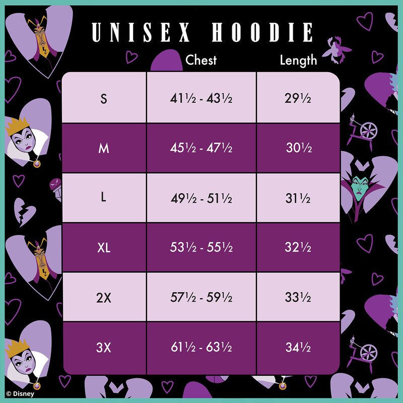 Loungefly x Disney Villains Curse Your Hearts Unisex Hoodie - GeekCore