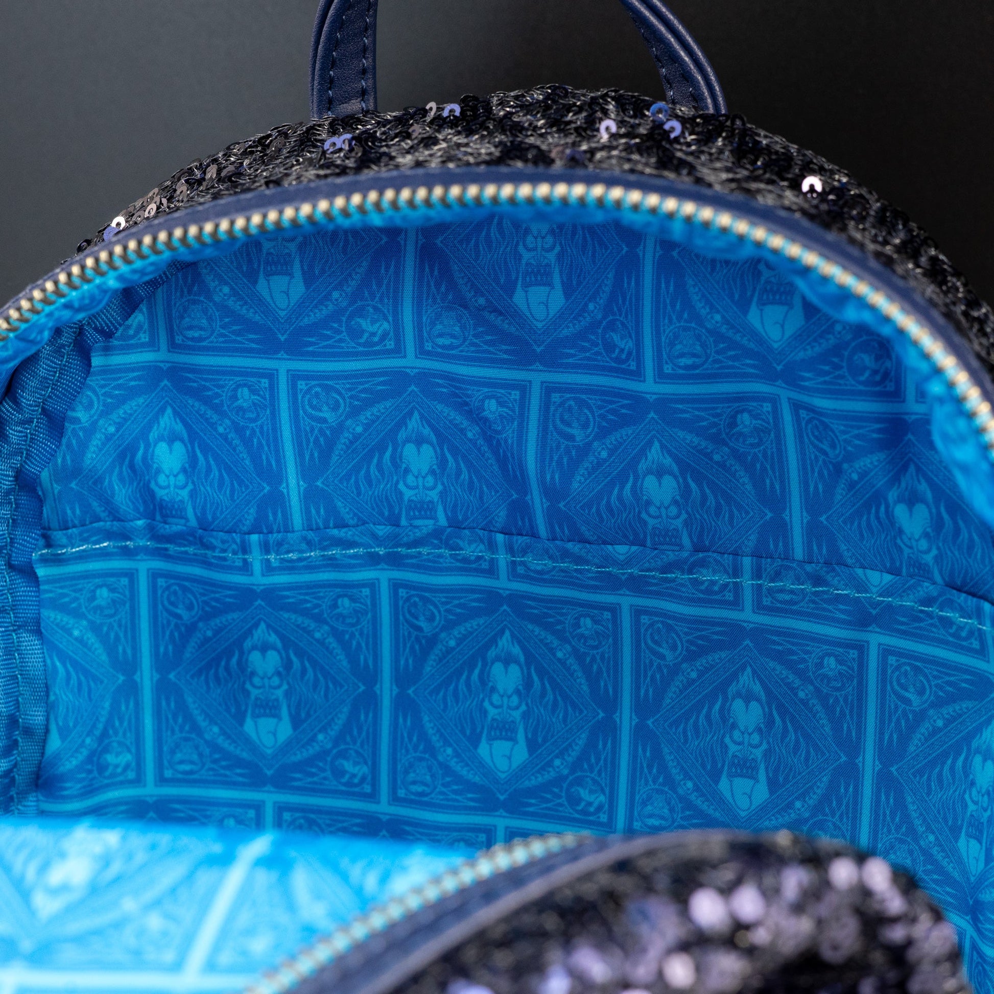 Loungefly x Disney Villains Hercules Hades, Panic and Pain Snow Globe Mini Backpack - GeekCore