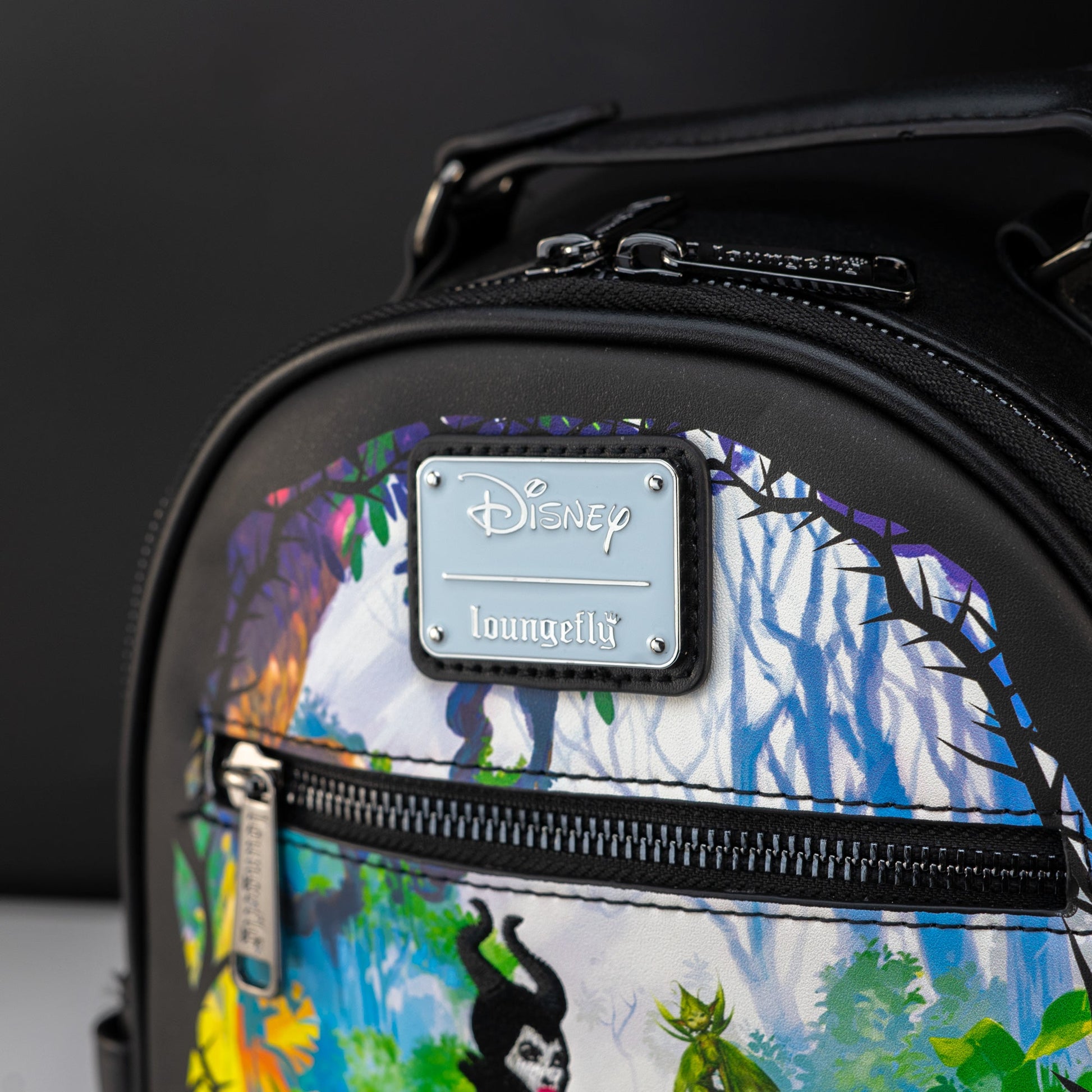 disney villains scene maleficent sleeping beauty mini backpack Loungefly x Disney Villains Sleeping Beauty Maleficent Faerie Garden M – GeekCore