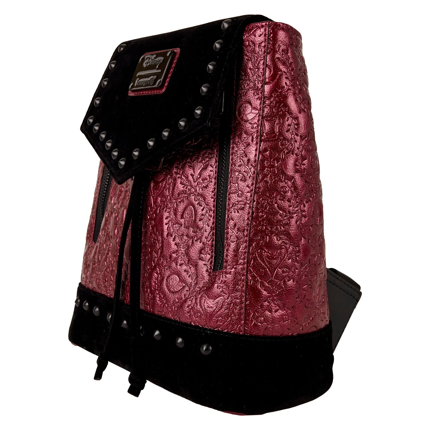 Loungefly x Disney Villains Studded Velvet Mini Backpack - GeekCore
