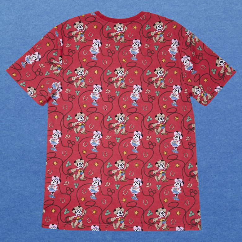 Loungefly x Disney Western Mickey and Minnie Unisex T - Shirt - GeekCore