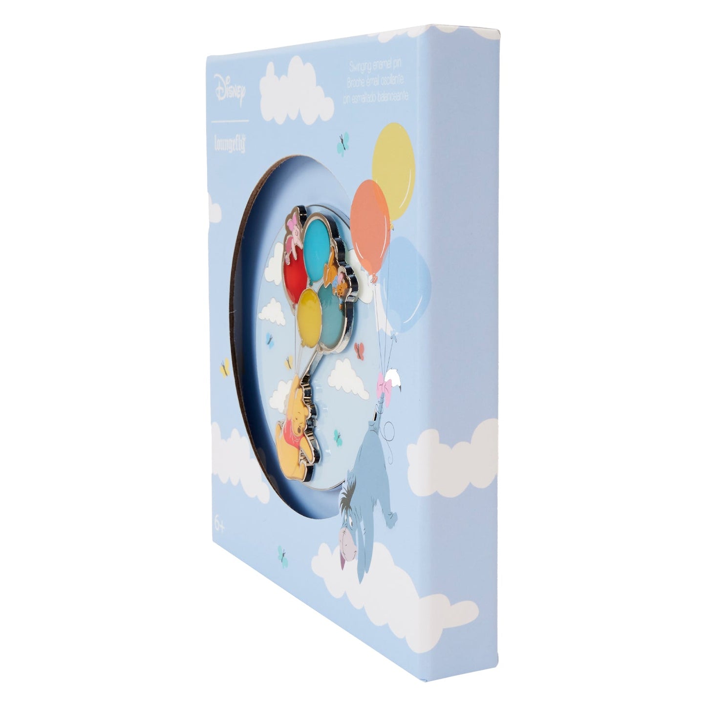 Loungefly x Disney Winnie The Pooh and Friends Balloons 3 Inch Sliding Pin - GeekCore