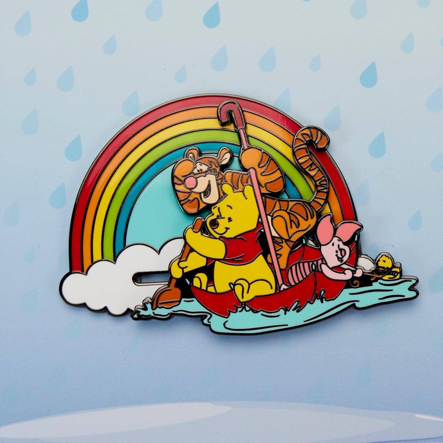 Loungefly x Disney Winnie The Pooh and Friends Rainy Day 3 Inch Sliding Pin - GeekCore