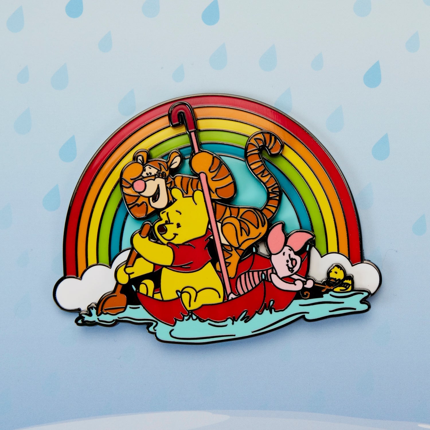 Loungefly x Disney Winnie The Pooh and Friends Rainy Day 3 Inch Sliding Pin - GeekCore