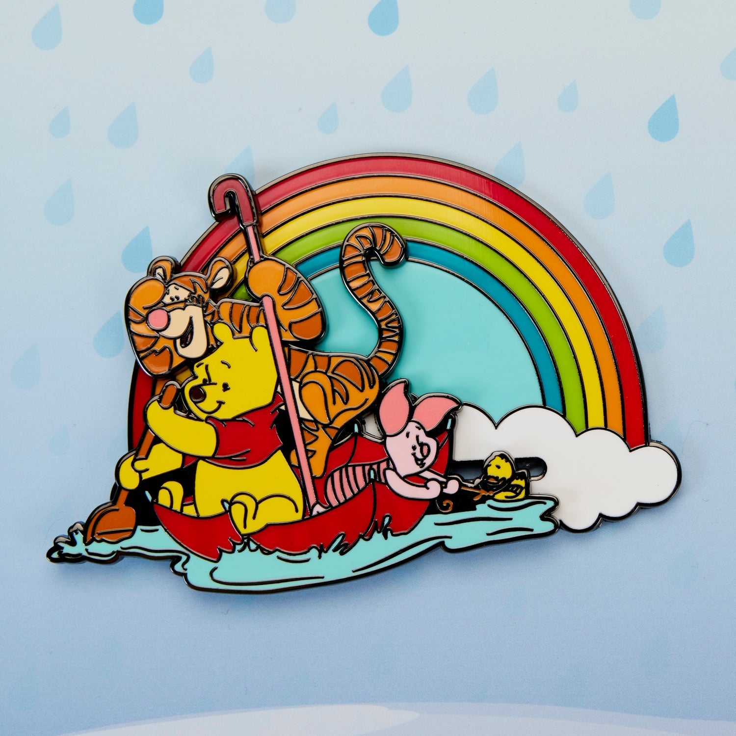 Loungefly x Disney Winnie The Pooh and Friends Rainy Day 3 Inch Sliding Pin - GeekCore