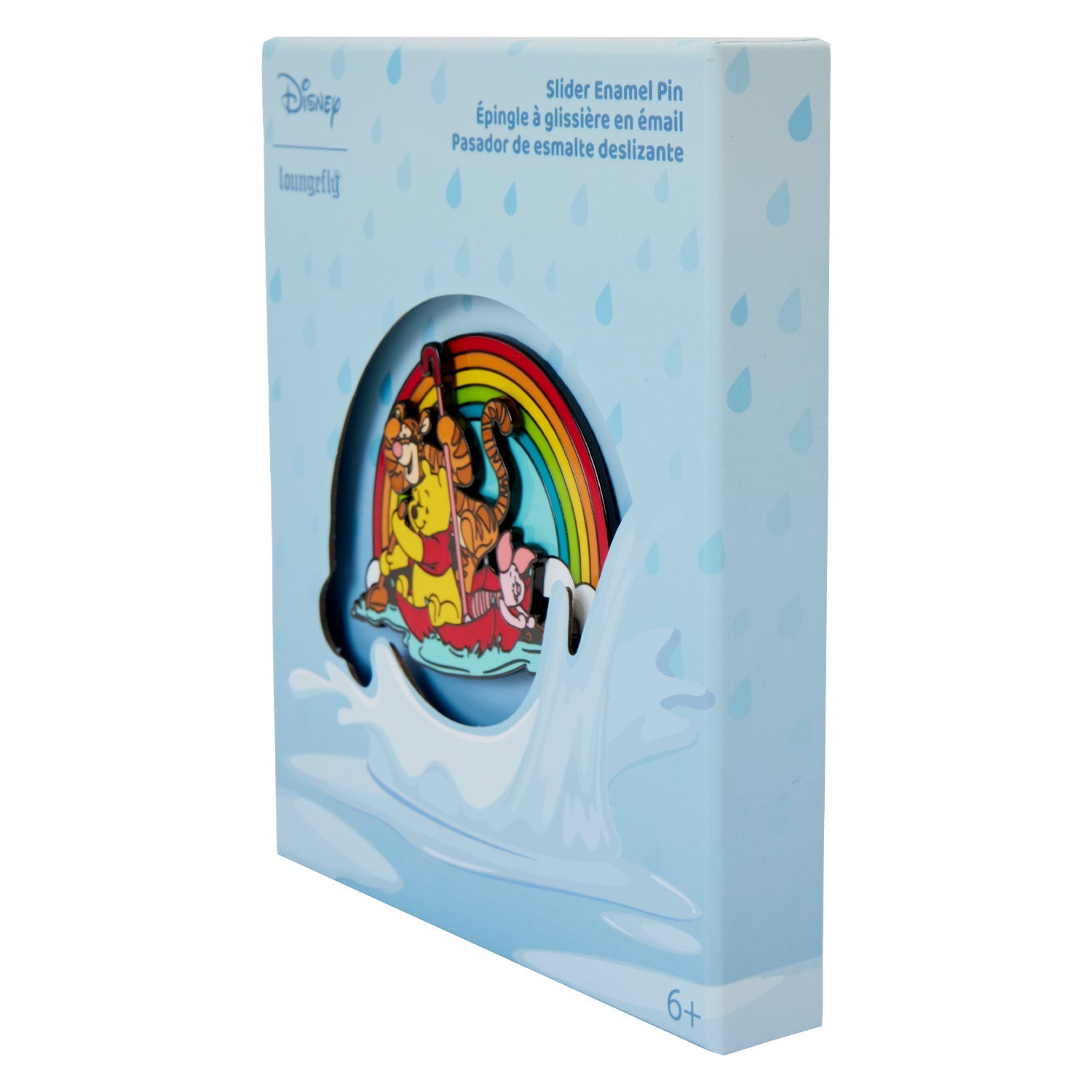 Loungefly x Disney Winnie The Pooh and Friends Rainy Day 3 Inch Sliding Pin - GeekCore