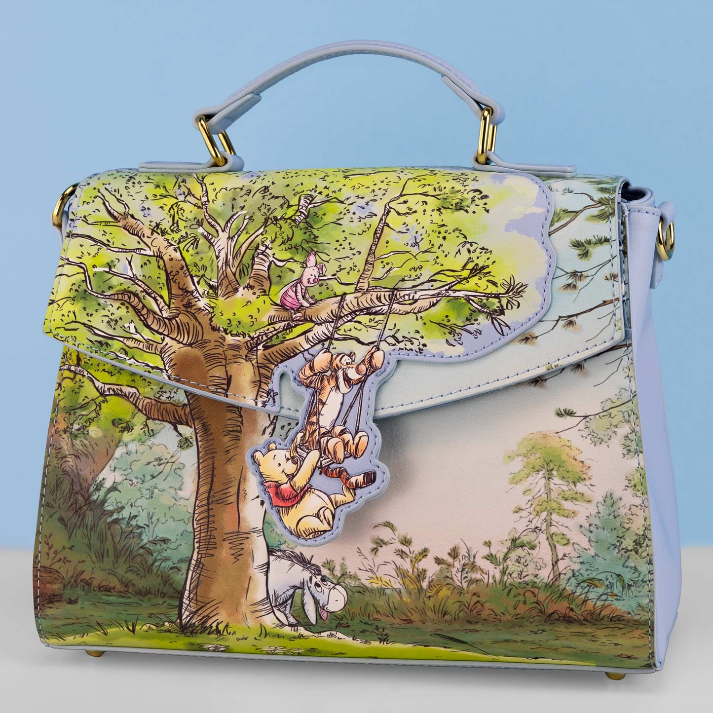 Loungefly x Disney Winnie the Pooh and Friends Treehouse Scene Crossbody Bag - GeekCore