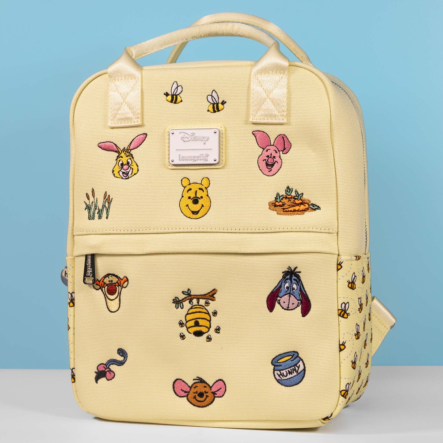 Loungefly x Disney Winnie The Pooh Canvas Icons Mid - Size Backpack - GeekCore