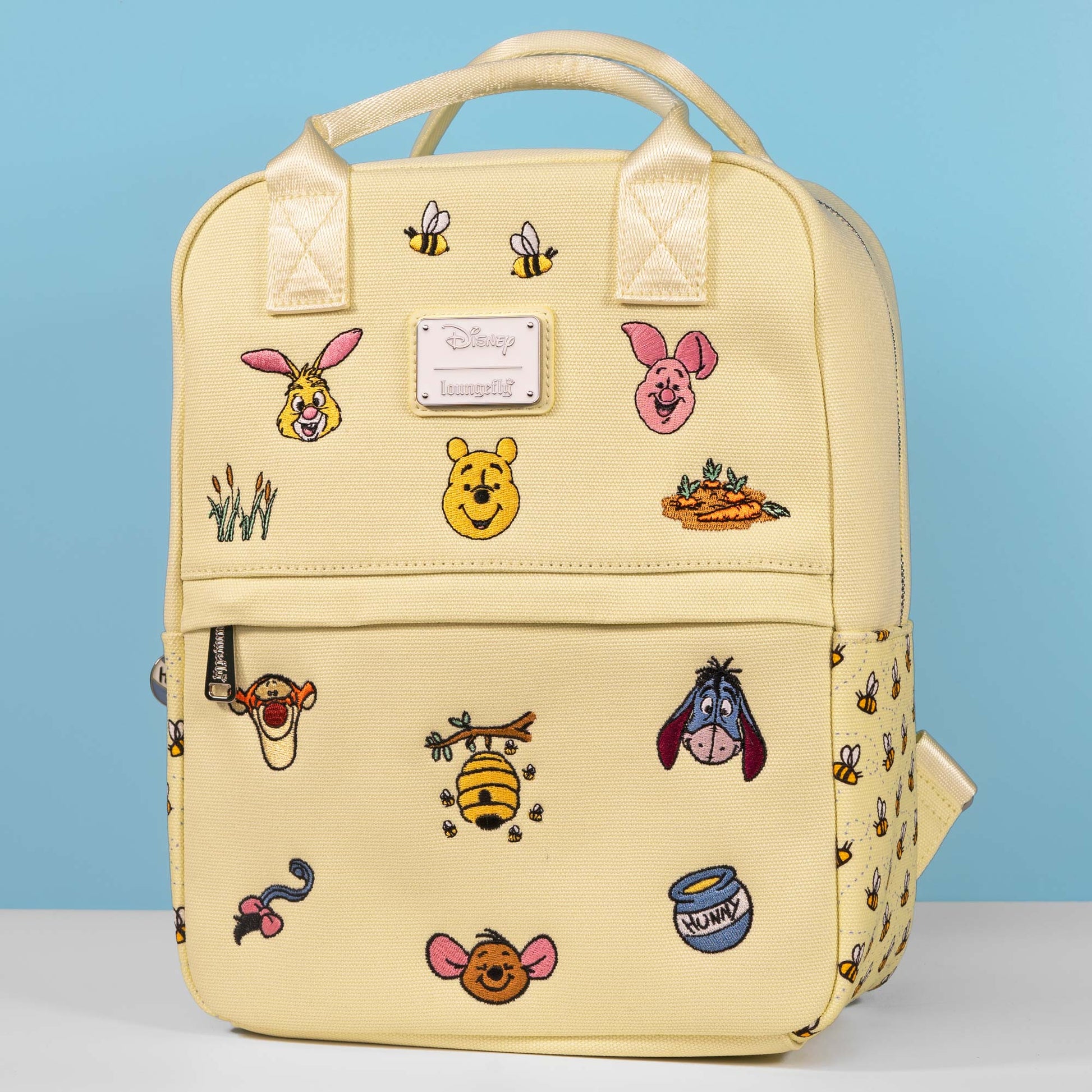 Loungefly x Disney Winnie The Pooh Canvas Icons Mid - Size Backpack - GeekCore