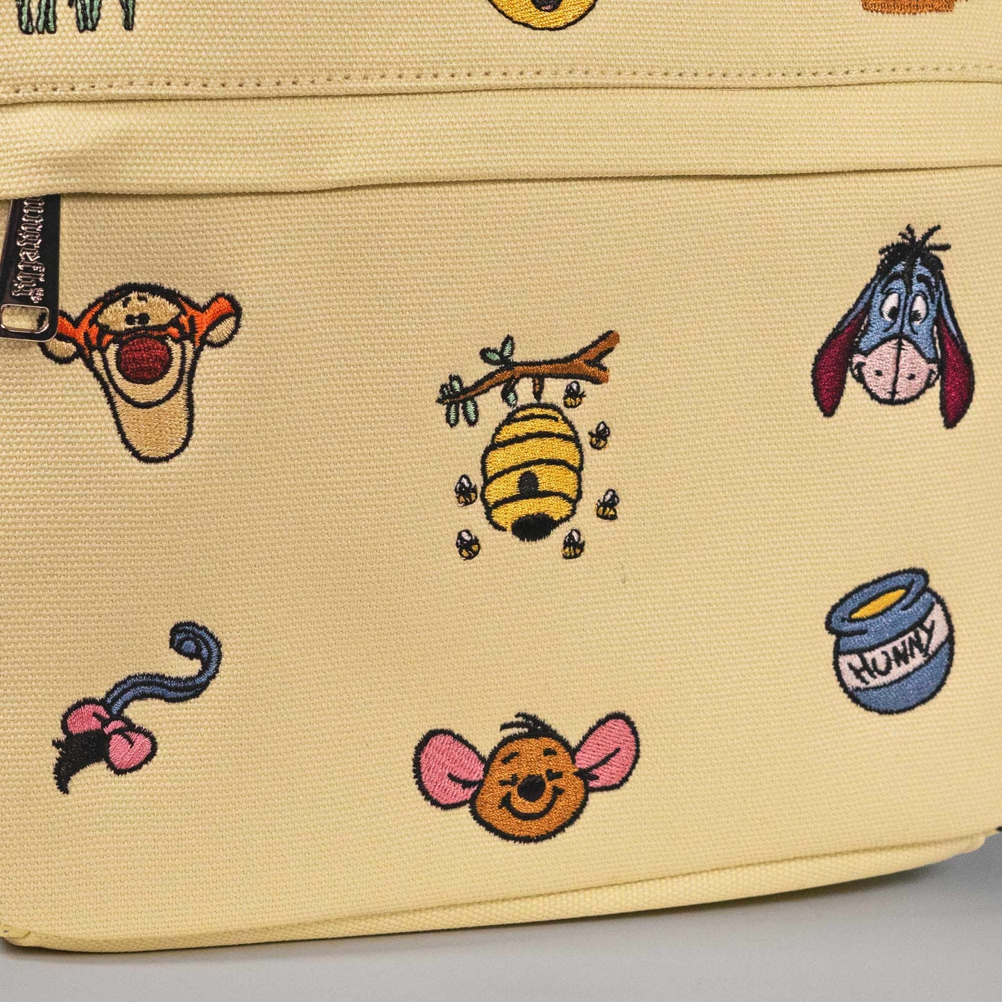 Loungefly x Disney Winnie The Pooh Canvas Icons Mid - Size Backpack - GeekCore
