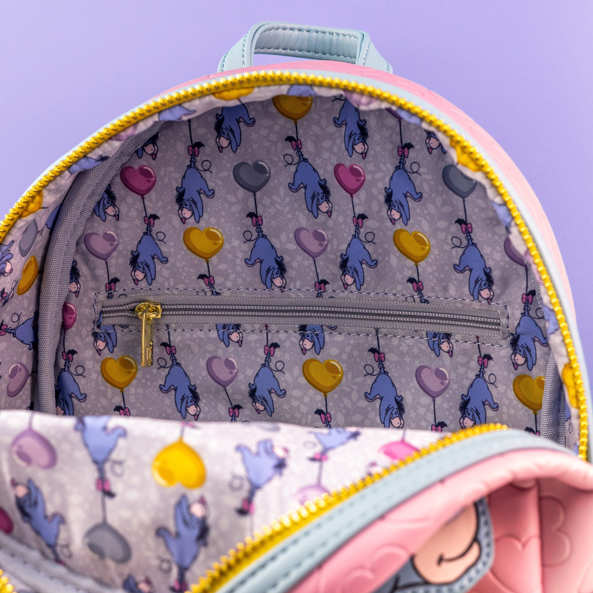 Loungefly x Disney Winnie the Pooh Eeyore Heart Balloons Mini Backpack ...