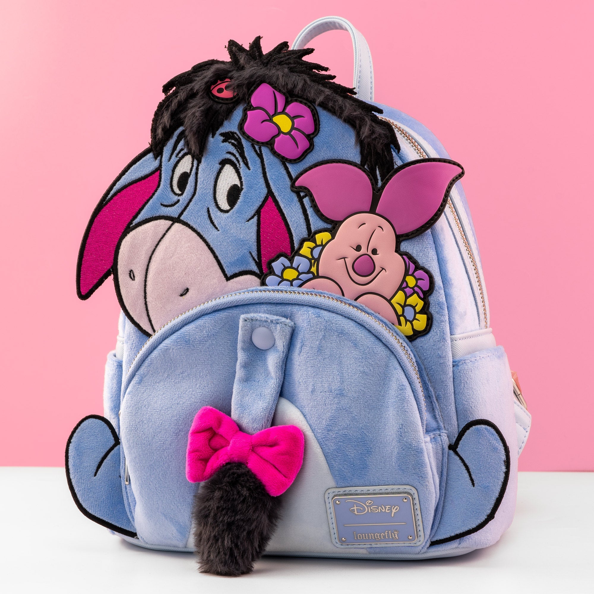 Loungefly x Disney Winnie the Pooh Eeyore & Piglet Plush Mini Backpack ...
