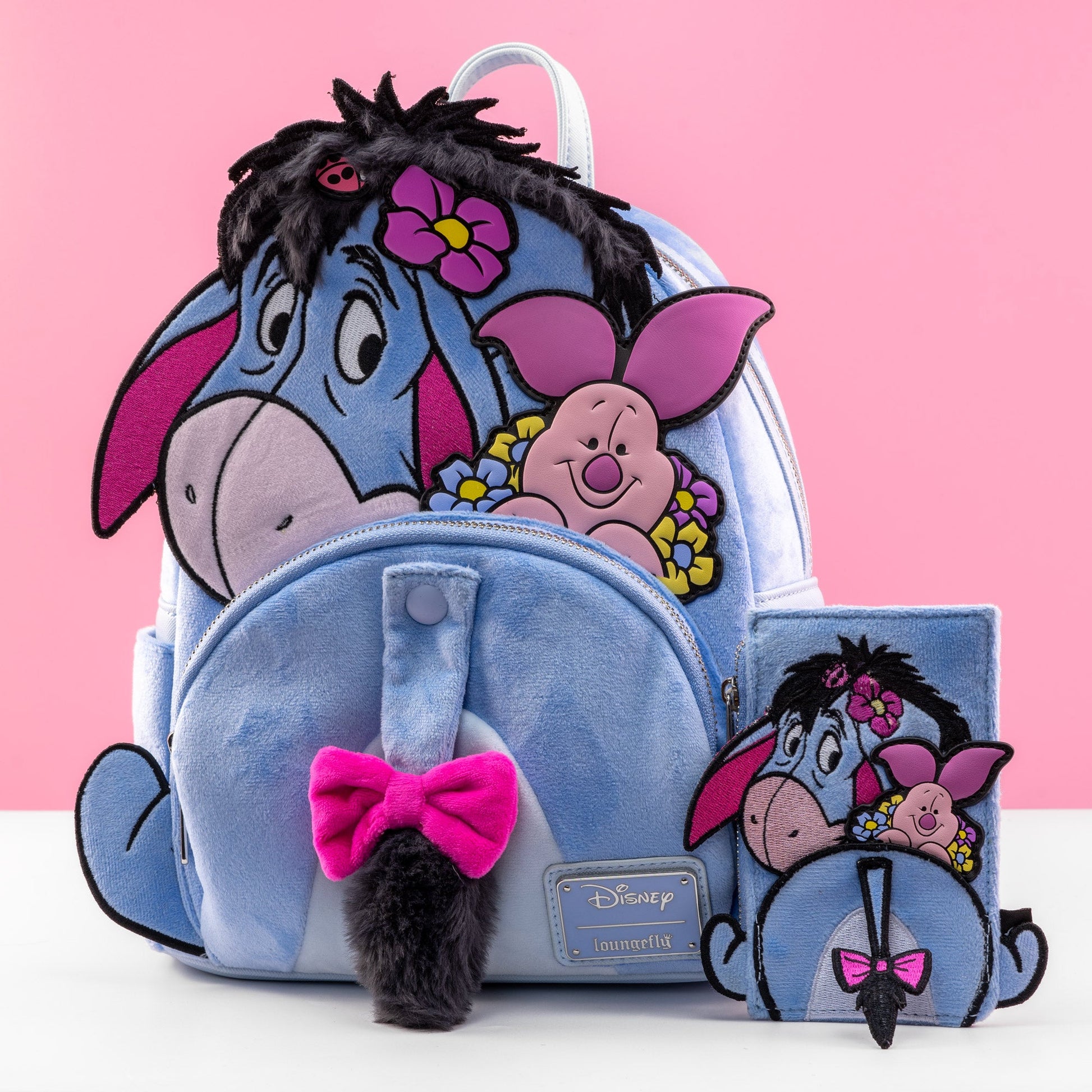 disney winnie the pooh eeyore cosplay mini backpack Loungefly x Open and Clothing and printed details Coordinating interior lining Dimensions Winnie The Pooh Eeyore Faux