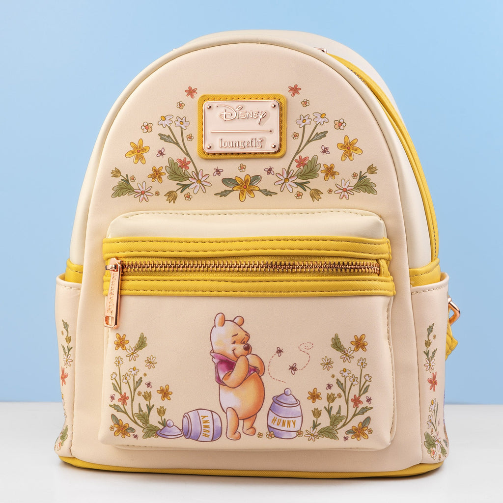 Loungefly x Disney Winnie the Pooh Floral Mini Backpack - GeekCore
