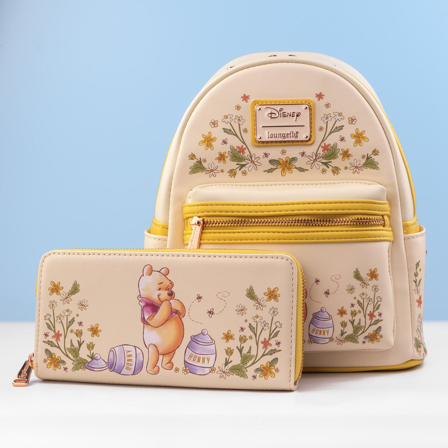 Loungefly x Disney Winnie the Pooh Floral Mini Backpack - GeekCore