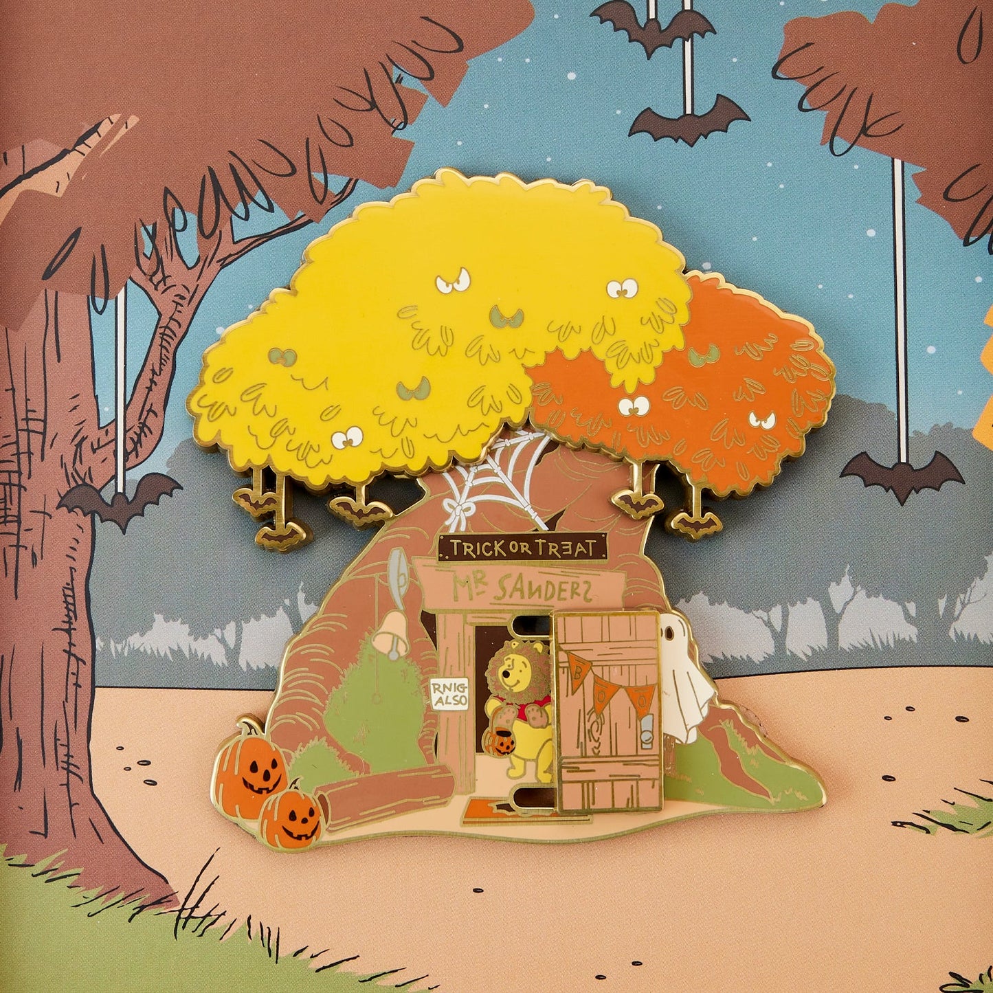 Loungefly x Disney Winnie The Pooh Ltd Ed Halloween 3 Inch Sliding Pin - GeekCore