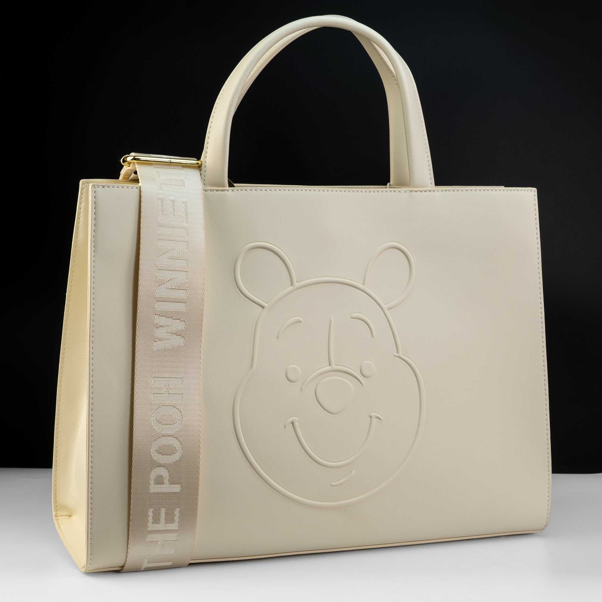 Loungefly x Disney Winnie the Pooh Minimal Cream Crossbody Tote