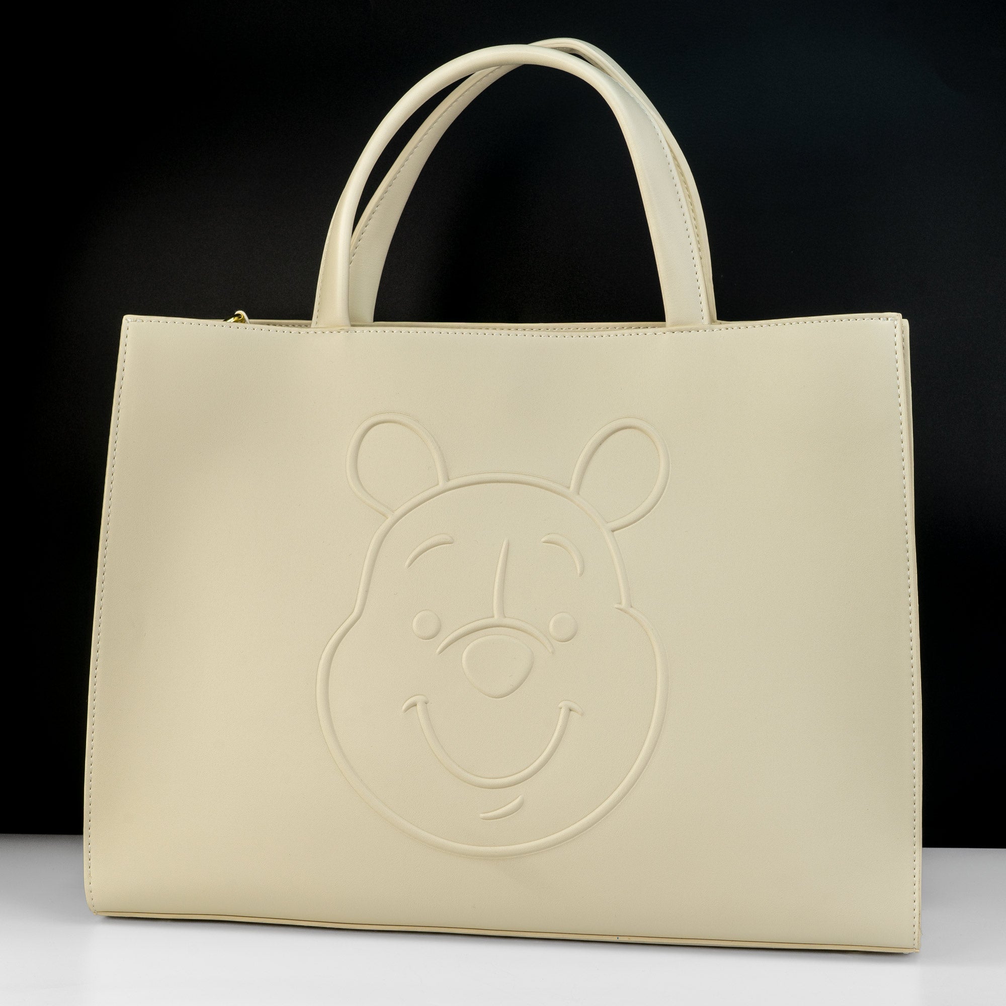 Loungefly x Disney Winnie the Pooh Minimal Cream Crossbody Tote Handbag - GeekCore