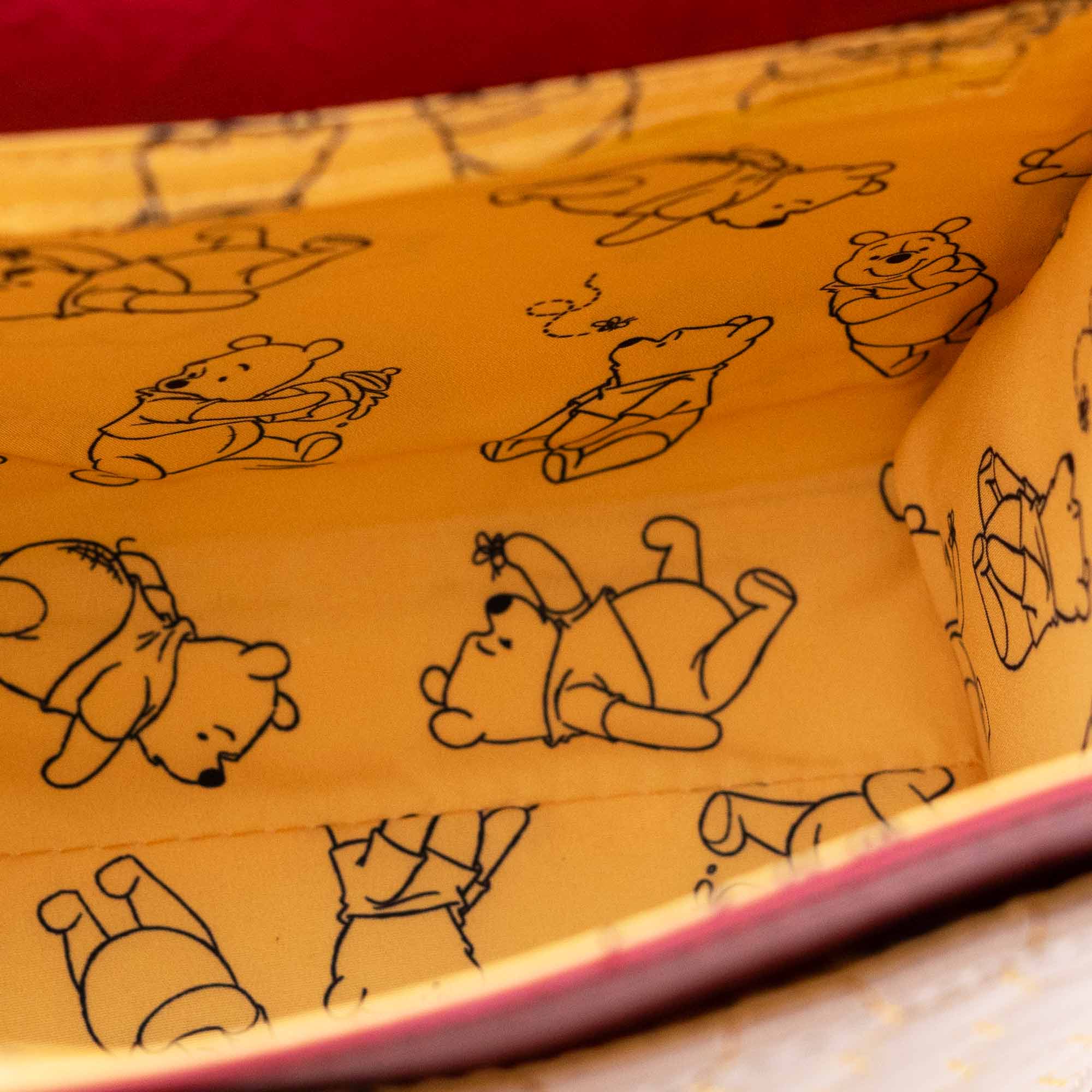 Loungefly x Disney Winnie the Pooh Minimalist Honeycomb Quilted Handbag - GeekCore