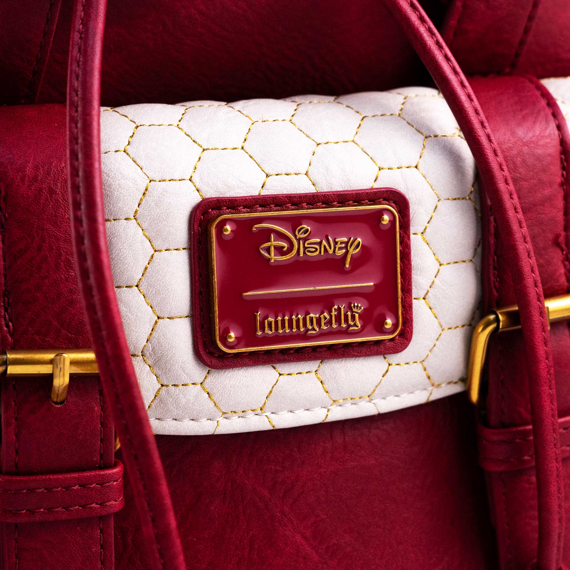 Loungefly x Disney Winnie the Pooh Minimalist Quilted Honeycomb Mini Backpack - GeekCore