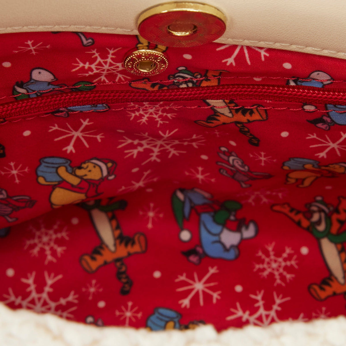 Loungefly x Disney Winnie the Pooh & Piglet Holiday Crossbody Bag - GeekCore