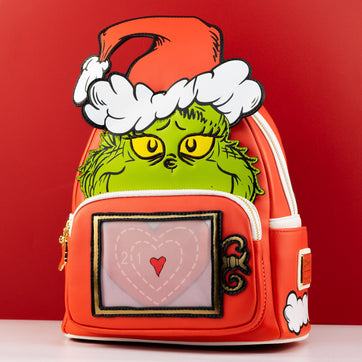 Loungefly x Dr Seuss Grinch Santa Lenticular Mini Backpack - GeekCore