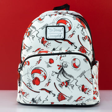 Loungefly x Dr Seuss The Cat In The Hat AOP Mini Backpack - GeekCore