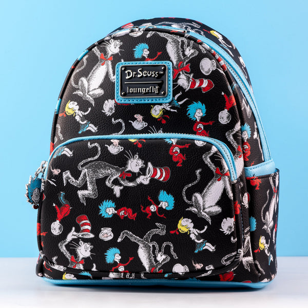 Loungefly Dr Seuss Cat in the Hat AOP Double Strap Shoulder Bag Amazon.com: Loungefly Dr Seuss Cat in the Hat AOP Double  main image 4