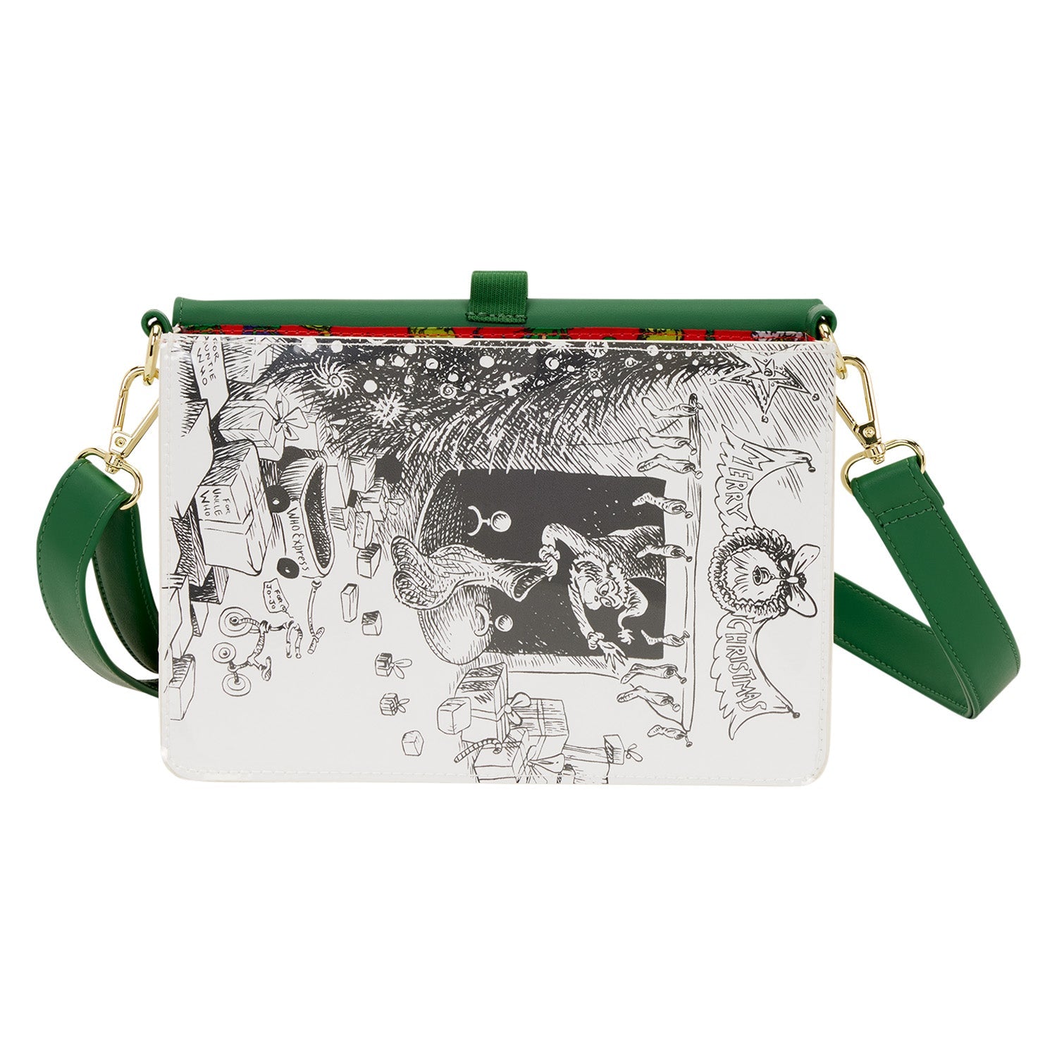 Loungefly x Dr. Seuss The Grinch Book Crossbody Bag - GeekCore