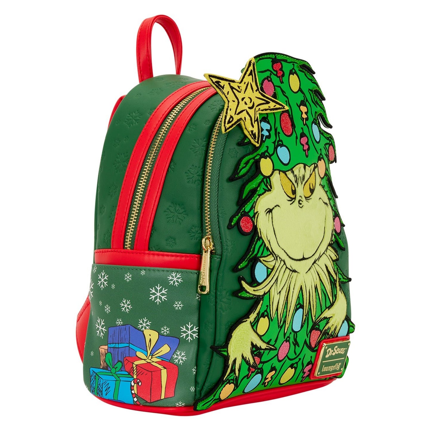 Loungefly x Dr. Seuss The Grinch Christmas Tree Mini Backpack - GeekCore