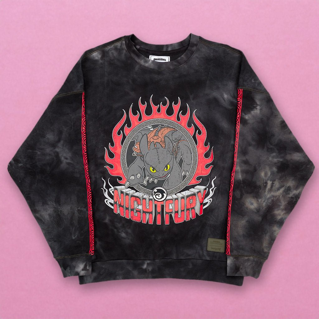 Loungefly x Dreamworks How To Train Your Dragon Crewneck Sweatshirt - GeekCore