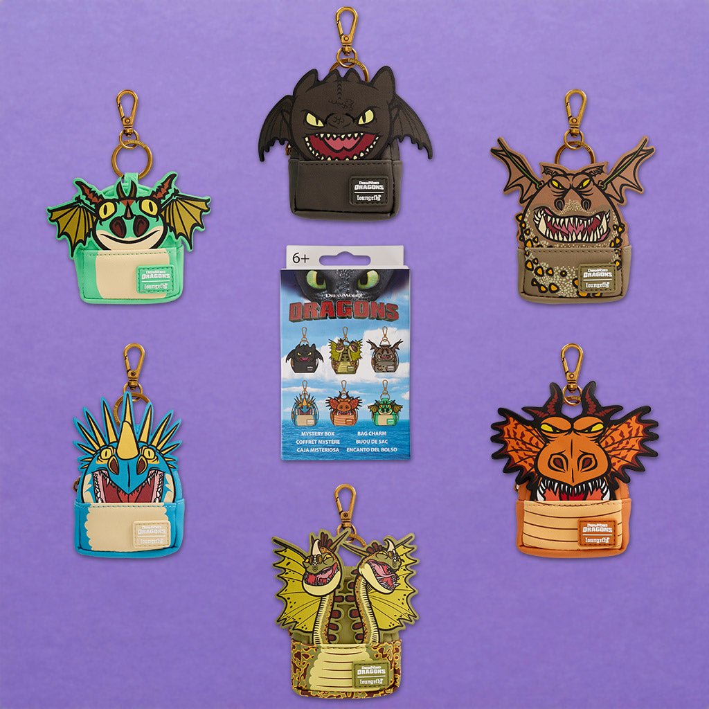 Loungefly x Dreamworks How To Train Your Dragon Mystery Mini Backpack Bag Charm - GeekCore