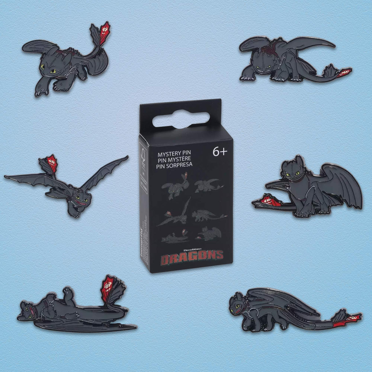 Loungefly x Dreamworks How To Train Your Dragon Toothless Poses Blind ...