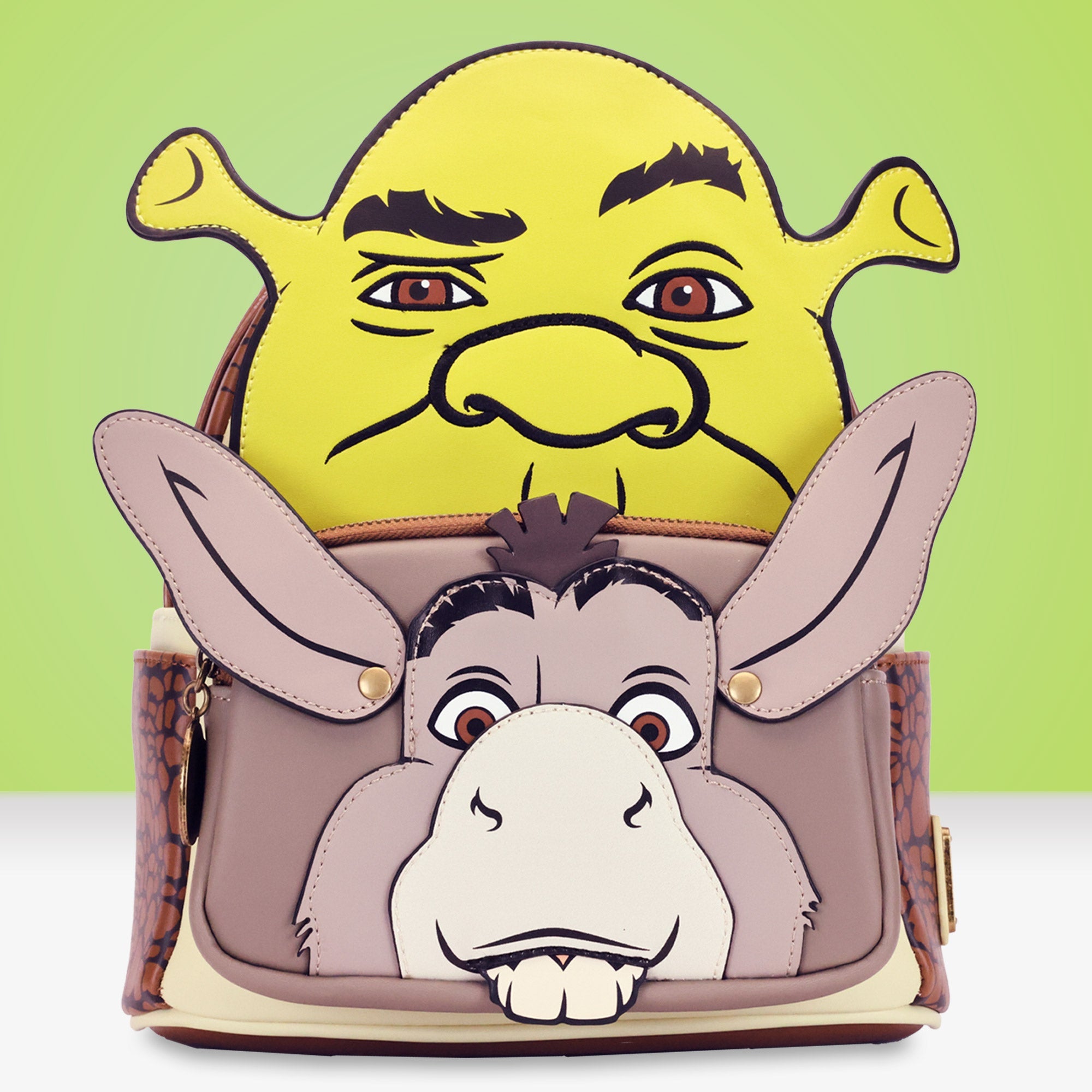 Loungefly x Dreamworks Shrek & Donkey Cosplay Mini Backpack – GeekCore
