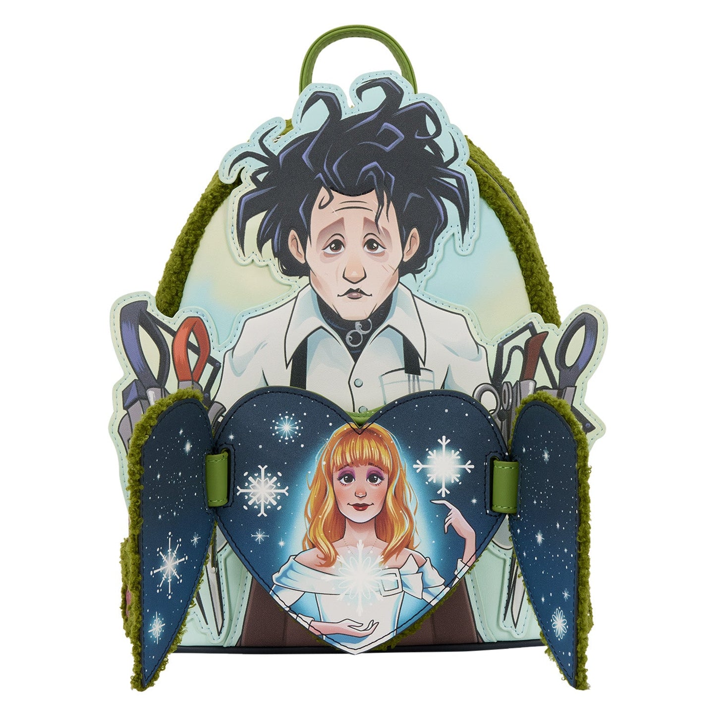 Loungefly x Edward Scissorhands Sherpa Mini Backpack - GeekCore
