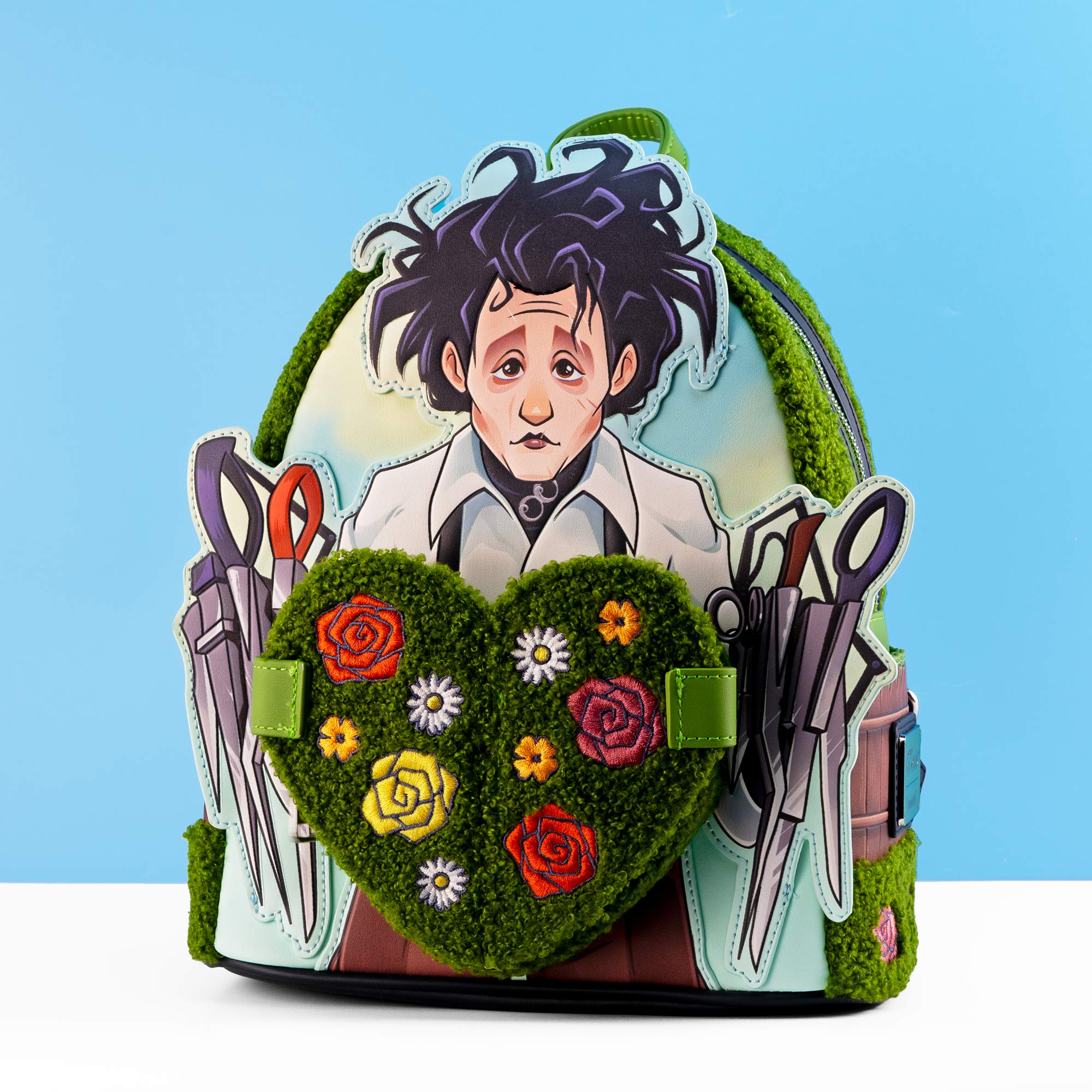 Loungefly x Edward Scissorhands Sherpa Mini Backpack - GeekCore