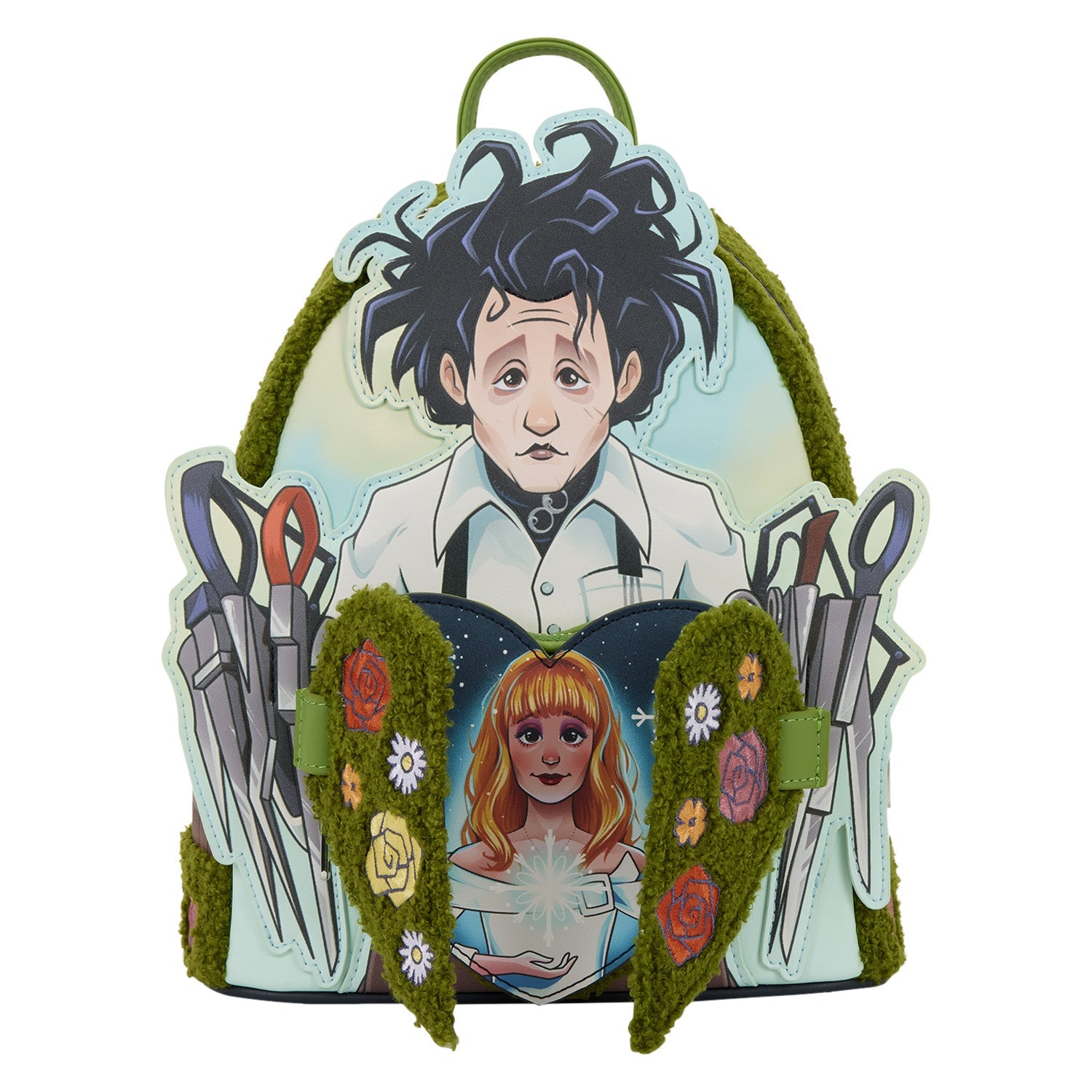 Loungefly x Edward Scissorhands Sherpa Mini Backpack - GeekCore