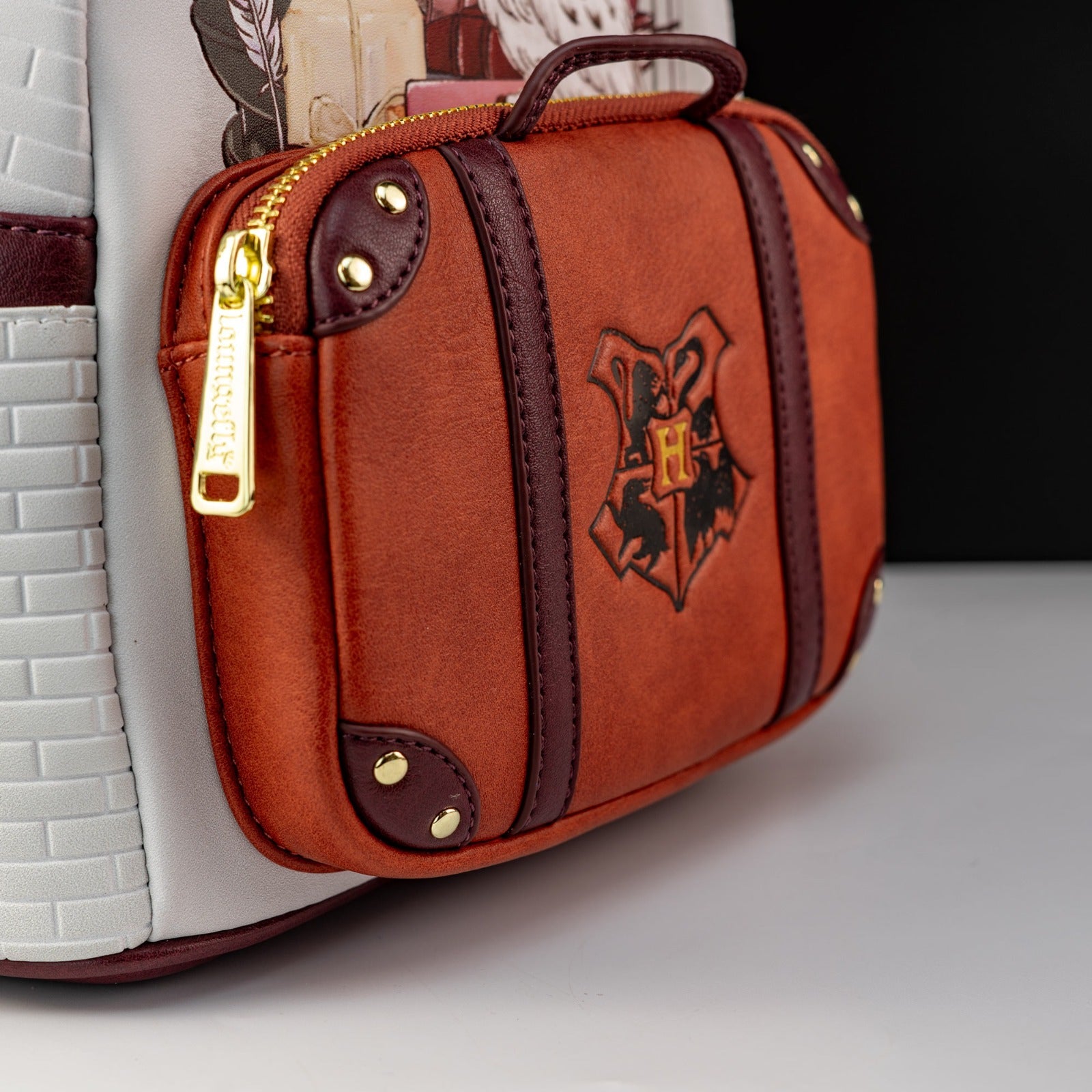 harry potter golden hogwarts castle mini backpack Loungefly x Harry Potter Off to Hogwarts Mini Backpack – GeekCore