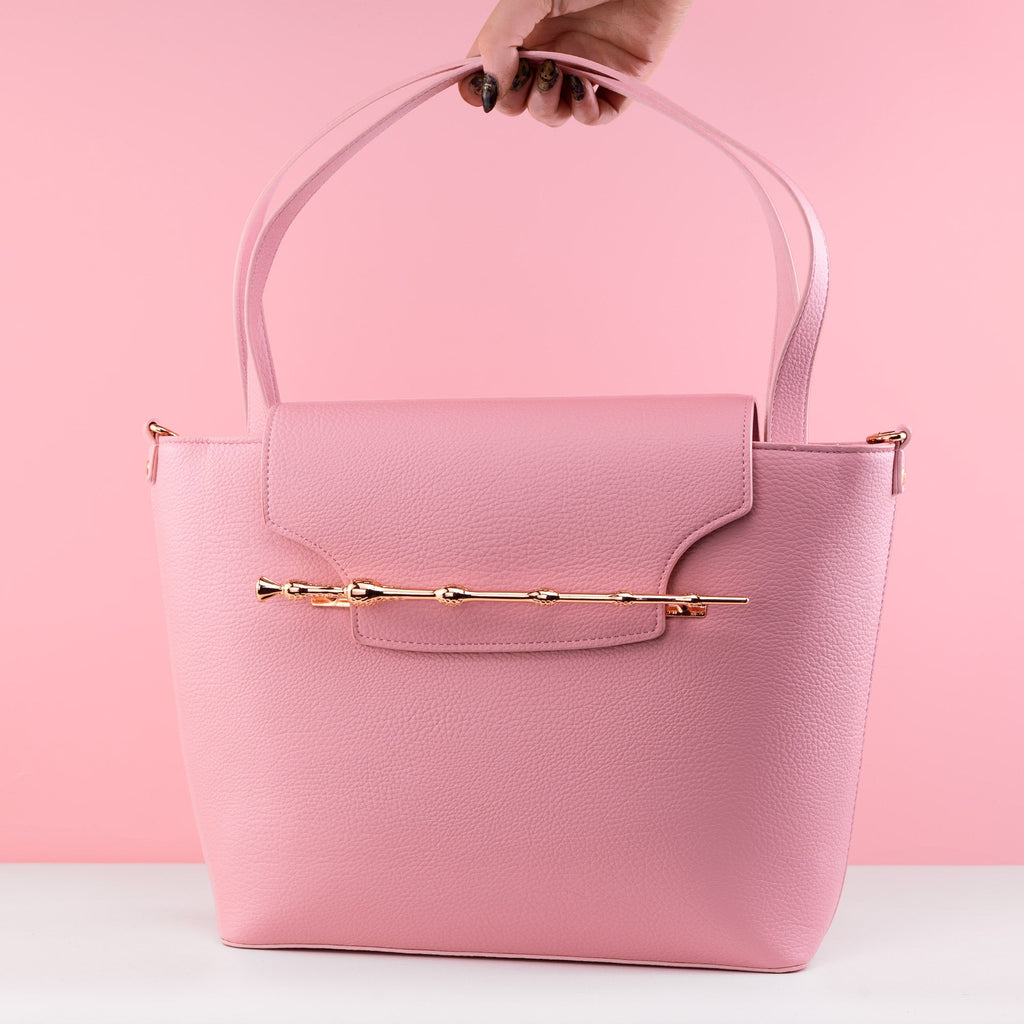 Loungefly x Harry Potter Pink Rose Elder Wand Crossbody Tote Bag - GeekCore