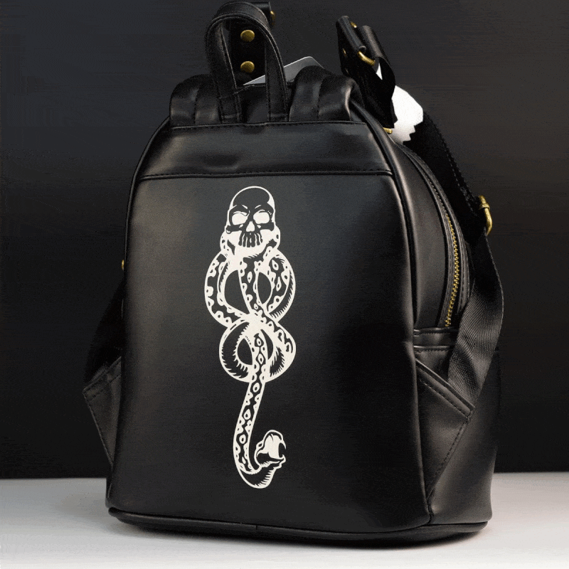 death eater mini backpack Loungefly x Harry Potter Voldemort Among Death Eaters Mini Backpack – GeekCore