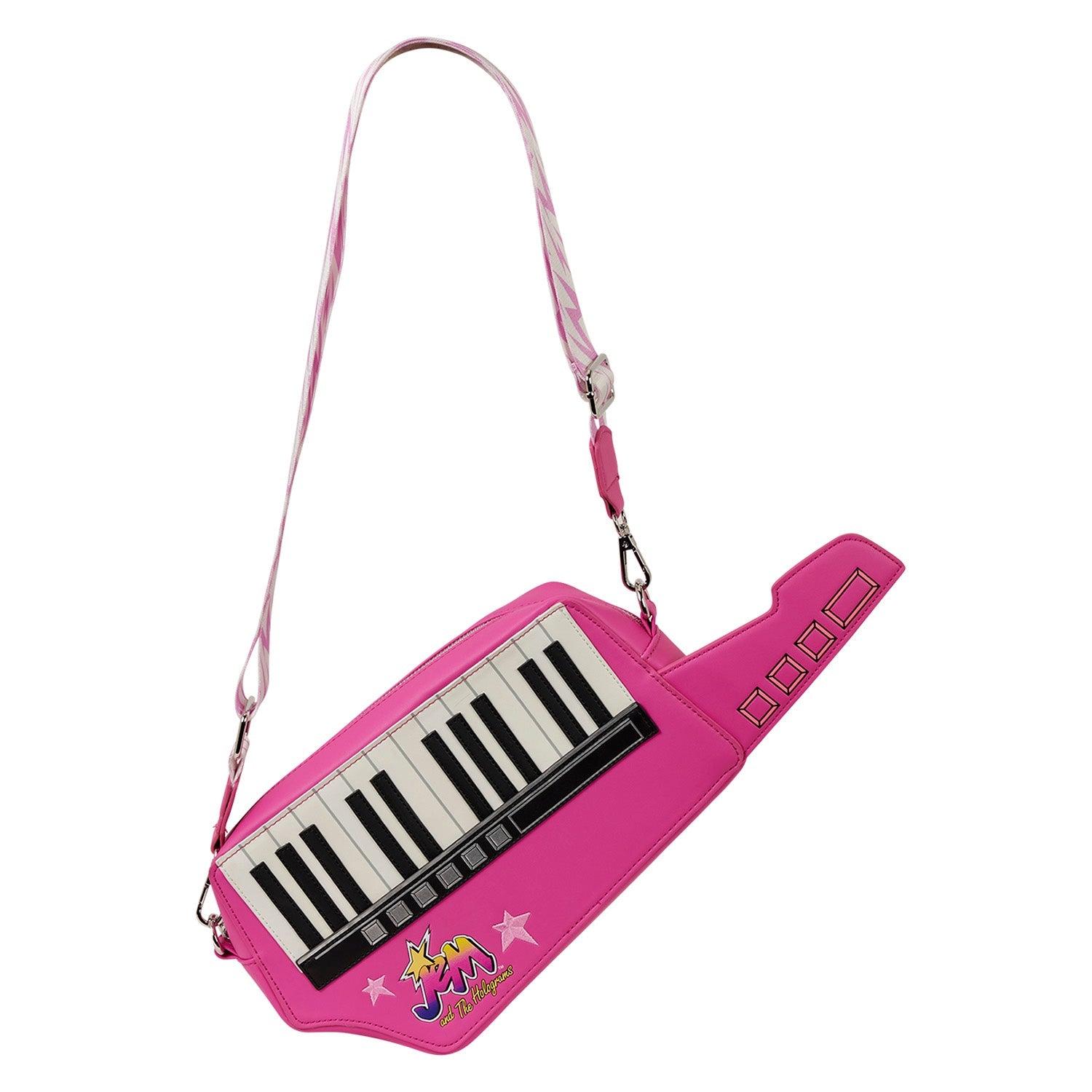 Loungefly x Hasbro Jem and the Holograms Figural Keytar Crossbody Bag - GeekCore
