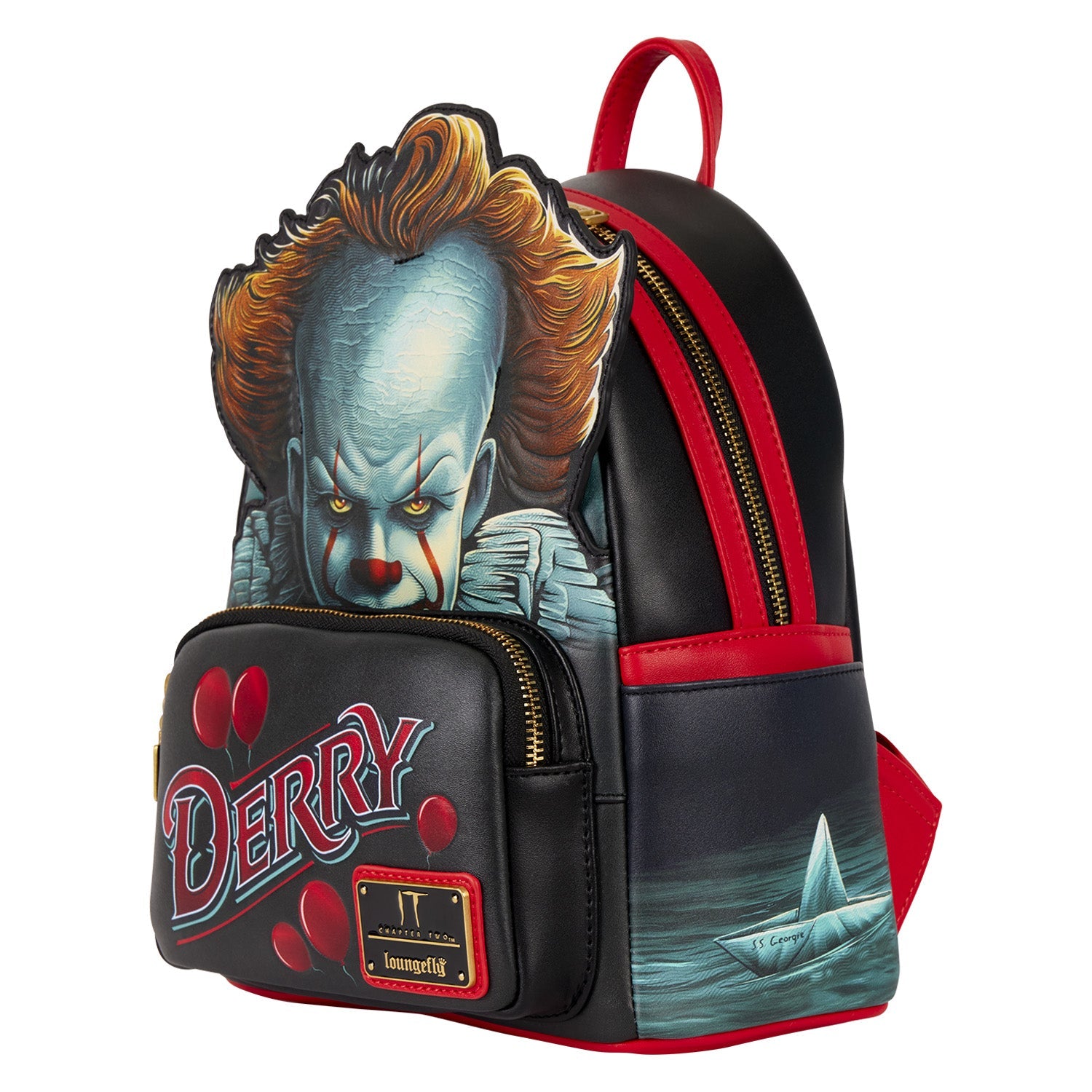 Loungefly x IT Pennywise Derry Sign Light Up Mini Backpack - GeekCore