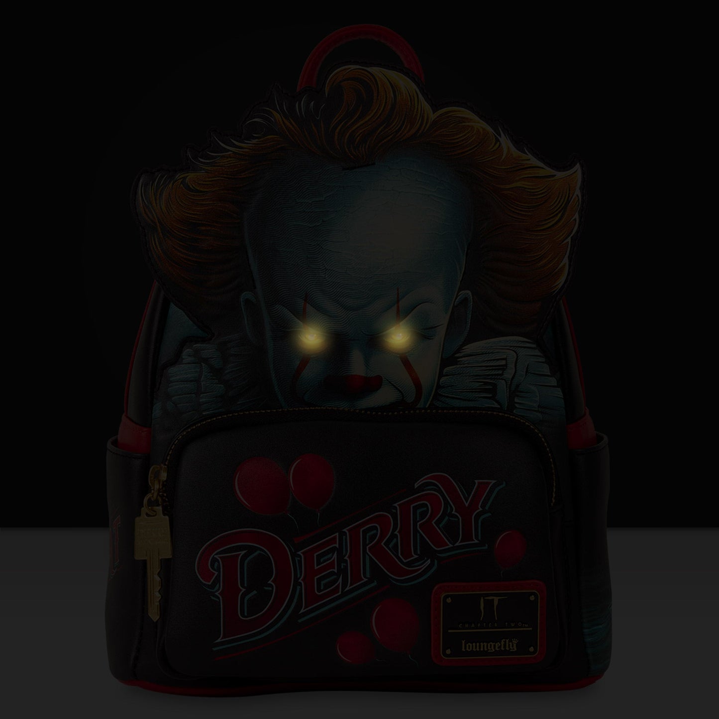 Loungefly x IT Pennywise Derry Sign Light Up Mini Backpack - GeekCore
