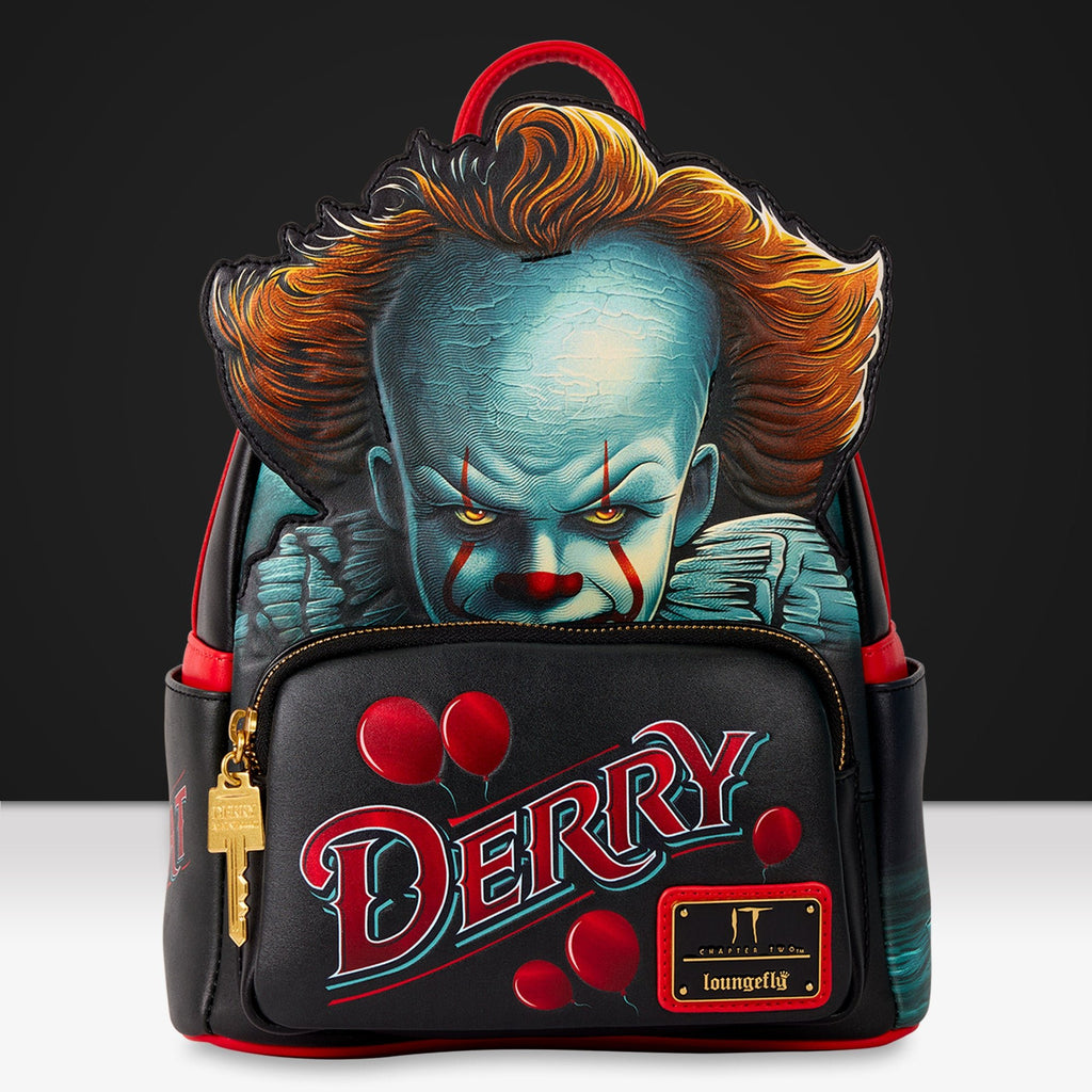 Loungefly x IT Pennywise Derry Sign Light Up Mini Backpack - GeekCore